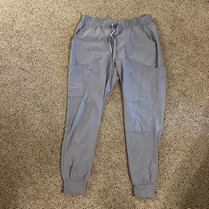 Light Gray Jogger Style Scrub Bottoms